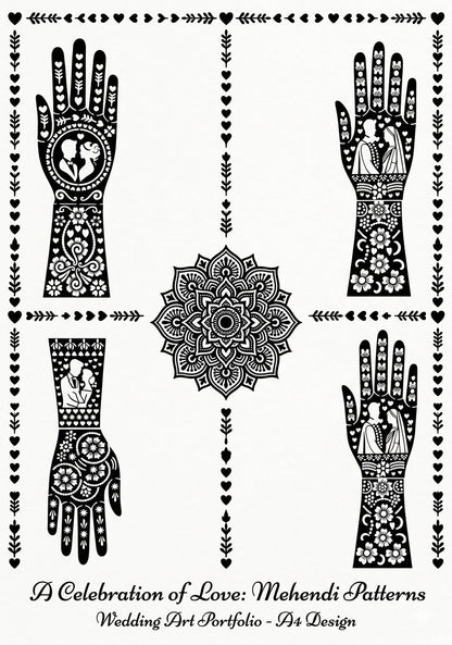 Full Hand Mehandi Stencil Bridal Traditional Design |  Wedding Season