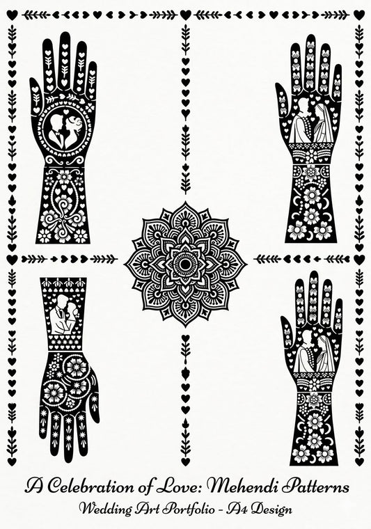 Full Hand Mehandi Stencil Bridal Traditional Design |  Wedding Season