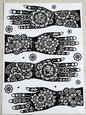 Mehandi Stencil Mamta 32 AB- Piece 12 Piece (6 pair)