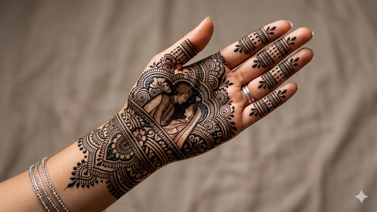 Mehandi Stencil for Hands Easy Apply Traditional Mehndi Design